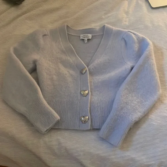 LIGHT BLUE &OTHERSTORIES CARDIGAN - Picture 1 of 3